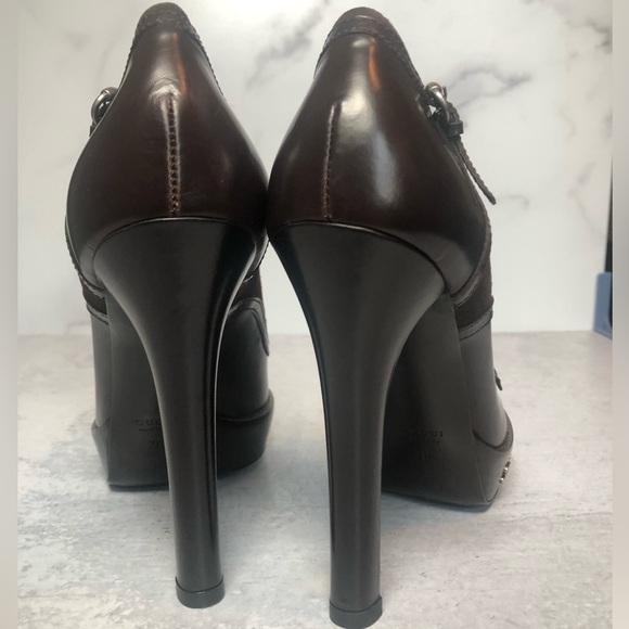 Gucci Leather + Suede Ankle Boot - Picture 8 of 12